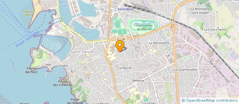 localisation de l'entreprise SCI HUROVA  SAINT-MALO
