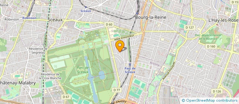 localisation de l'entreprise SCI HURRICANE à SCEAUX