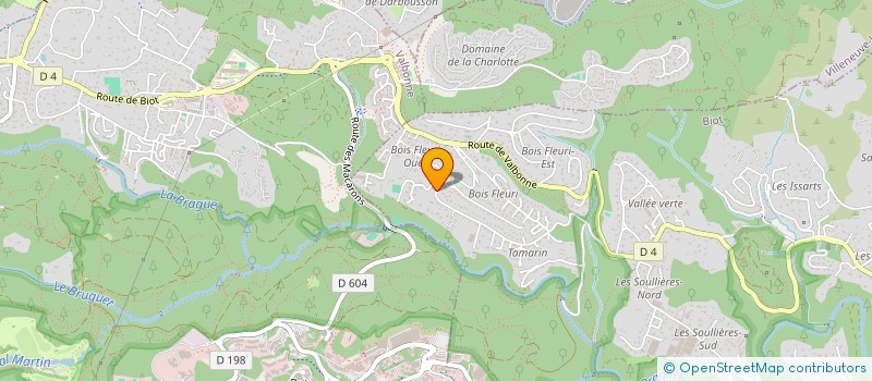 localisation de l'entreprise SCI HUSA  BIOT