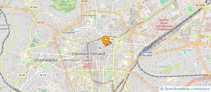 localisation de l'entreprise SCI HUSKIE-DOME  CLERMONT FERRAND