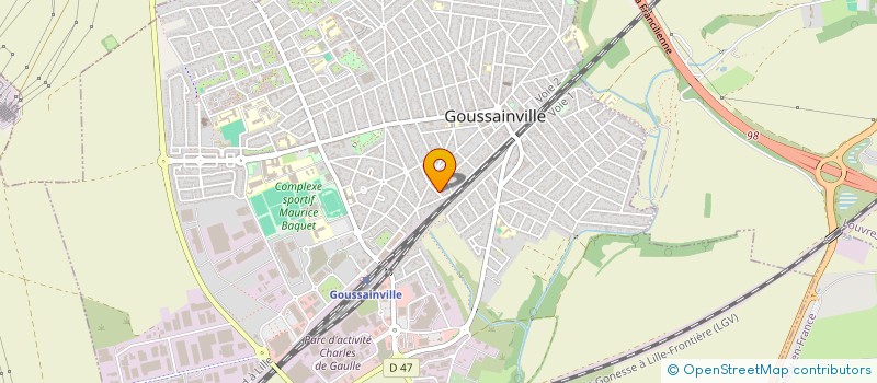 localisation de l'entreprise SCI HUSSAIN IMMO à GOUSSAINVILLE