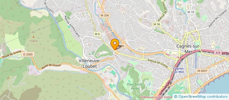 localisation de l'entreprise SCI HUSSARD DE LA RIGOUTIERE CHEDRUE à CAGNES-SUR-MER