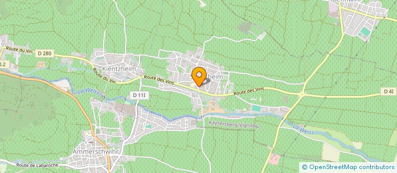 localisation de l'entreprise SCI HUSSEINI INVESTISSEMENT  KAYSERSBERG VIGNOBLE