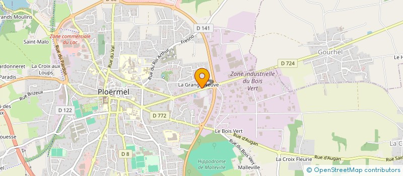 localisation de l'entreprise SCI HUSSET  PLOERMEL