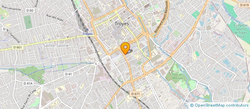 localisation de l'entreprise SCI HUSSON PONSINET  TROYES
