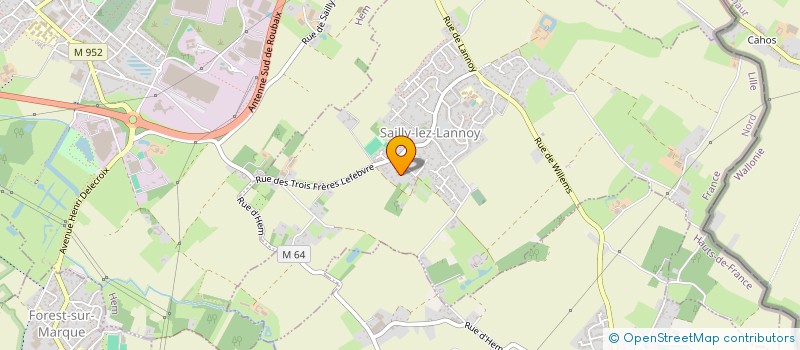 localisation de l'entreprise SCI HUSTLE INVEST  SAILLY-LEZ-LANNOY