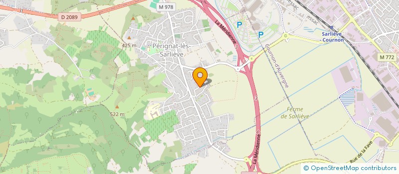 localisation de l'entreprise SCI HUTIN  PERIGNAT-LES-SARLIEVE