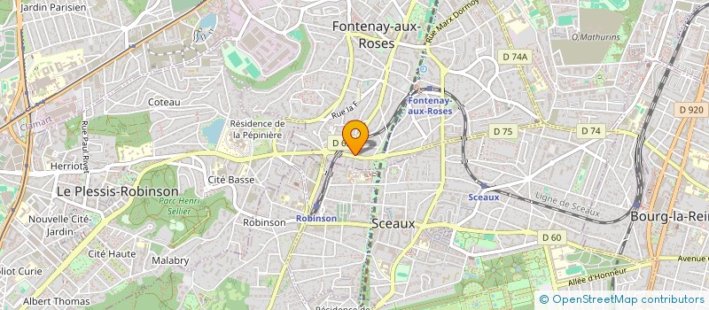 localisation de l'entreprise SCI HUTIN BJJ à FONTENAY-AUX-ROSES