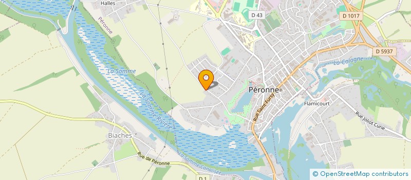 localisation de l'entreprise SCI HUTTE DE CLERY  PERONNE