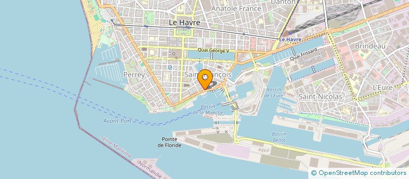 localisation de l'entreprise SCI HUVACO à LE HAVRE