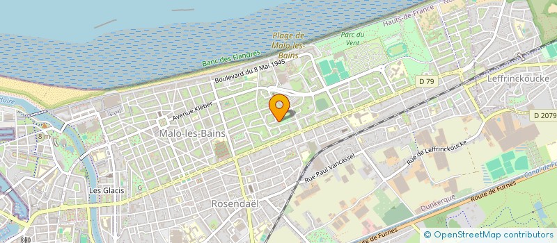 localisation de l'entreprise SCI HUVAR à DUNKERQUE