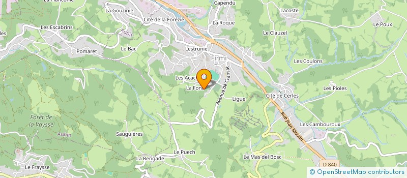 localisation de l'entreprise SCI HUVEL  FIRMI