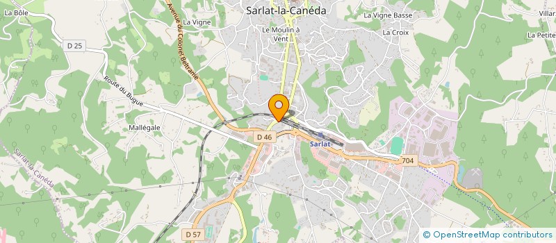 localisation de l'entreprise SCI HUVIC à SARLAT-LA-CANEDA