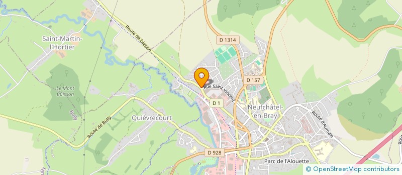 localisation de l'entreprise SCI HUYA  NEUFCHATEL-EN-BRAY