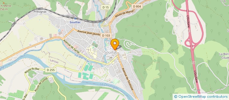 localisation de l'entreprise SCI HUYGENS - DE NARDI  SOUILLAC