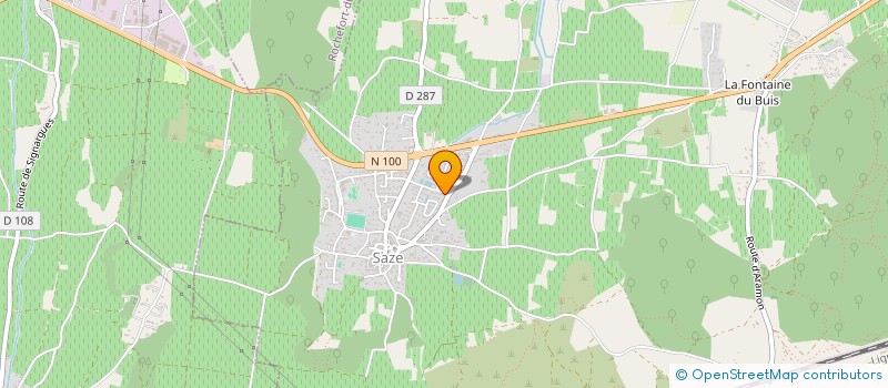 localisation de l'entreprise SCI HV  SAZE