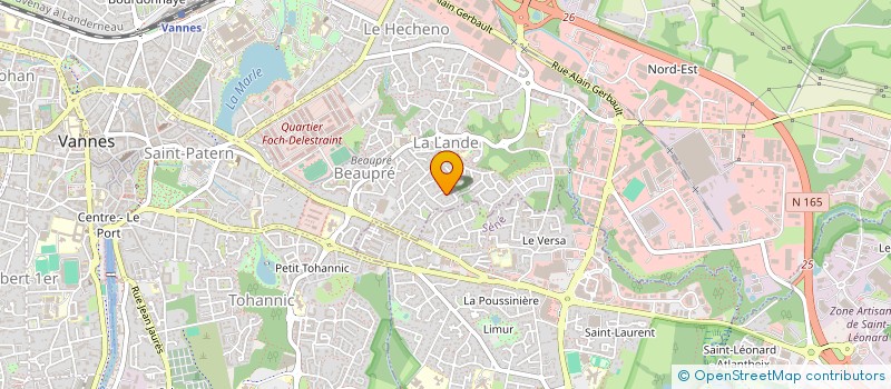 localisation de l'entreprise SCI HV DERMATO à VANNES