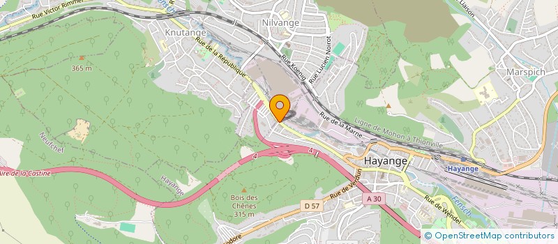 localisation de l'entreprise SCI HVB  HAYANGE