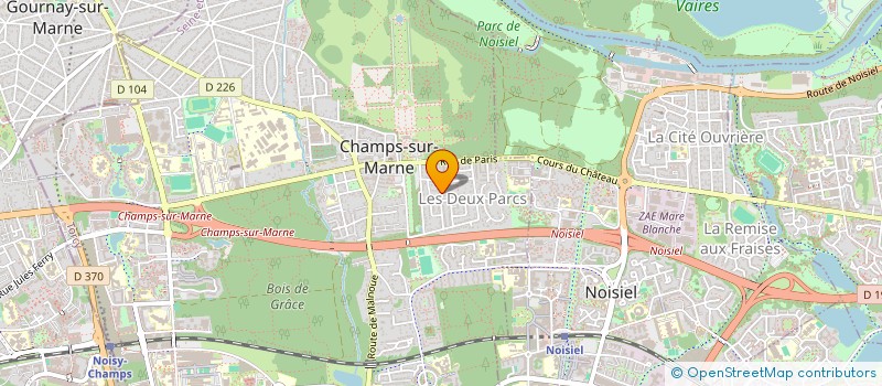 localisation de l'entreprise SCI HVFC  CHAMPS-SUR-MARNE