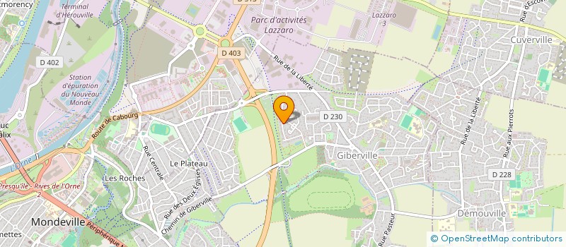 localisation de l'entreprise SCI HVL IMMO à GIBERVILLE