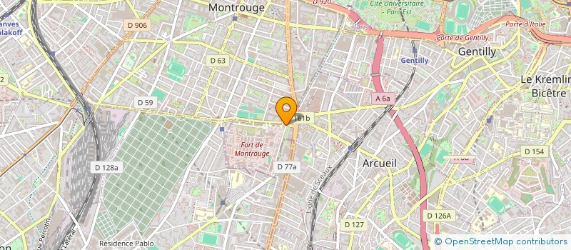 localisation de l'entreprise SCI HVL IMMO  ARCUEIL