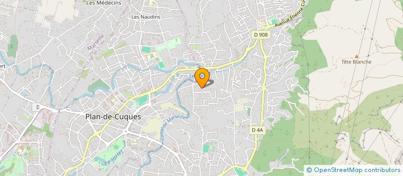 localisation de l'entreprise SCI HX  ALLAUCH