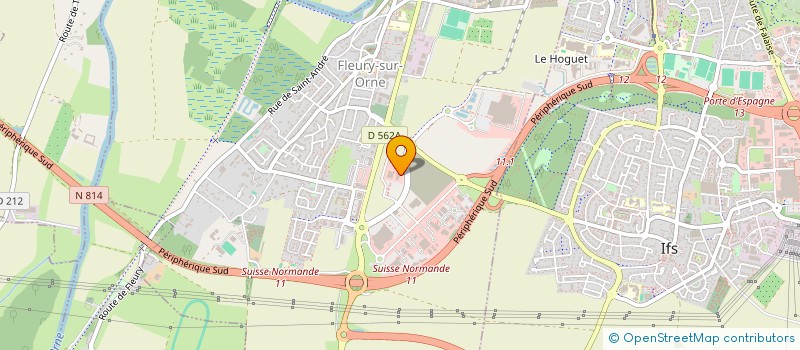 localisation de l'entreprise SCI HY  FLEURY-SUR-ORNE