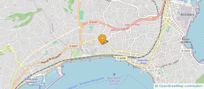 localisation de l'entreprise SCI HYAMS à ANTIBES