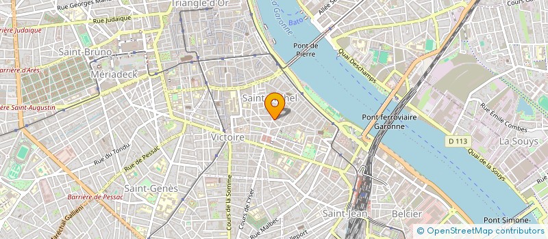 localisation de l'entreprise SCI HYB  BORDEAUX