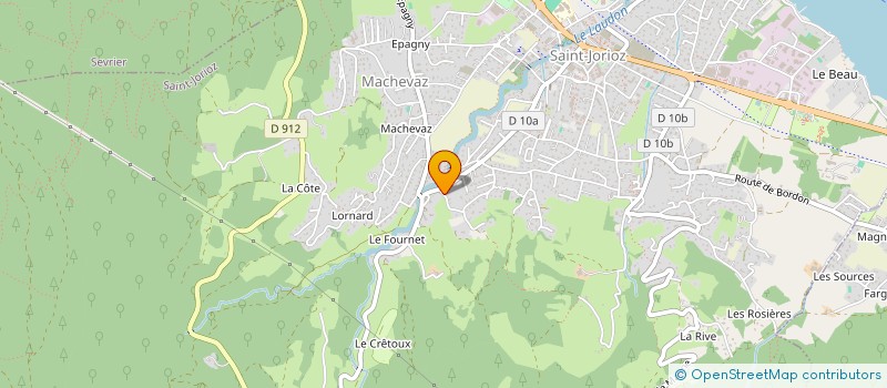 localisation de l'entreprise SCI HYBEE à SAINT-JORIOZ
