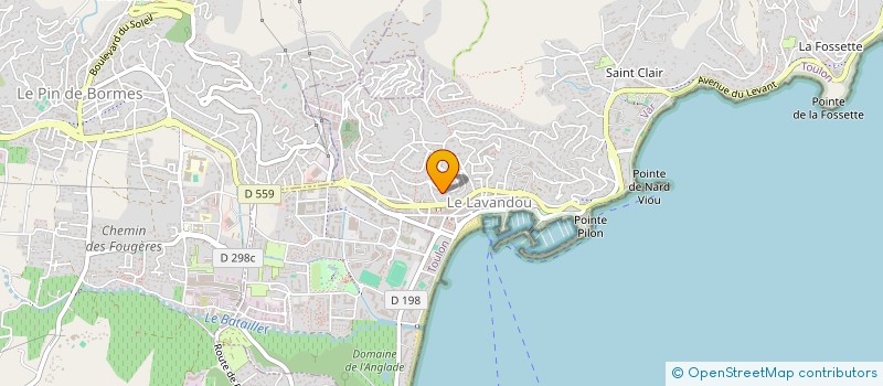 localisation de l'entreprise SCI HYDRA à LE LAVANDOU