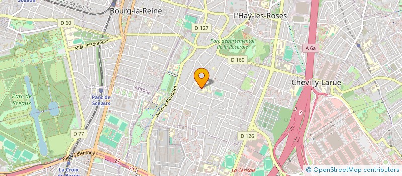 localisation de l'entreprise SCI HYDRA  L'HAY-LES-ROSES