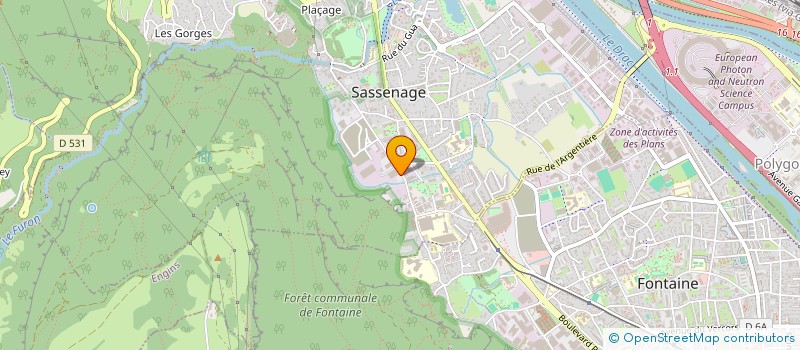 localisation de l'entreprise SCI HYDRO FALAISE  SASSENAGE