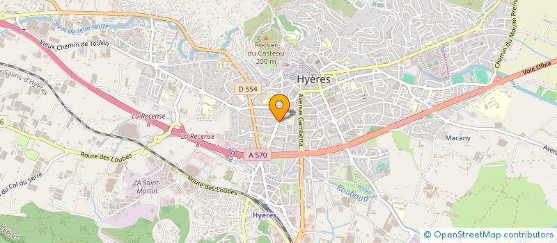 localisation de l'entreprise SCI HYERES PRESSE  HYERES