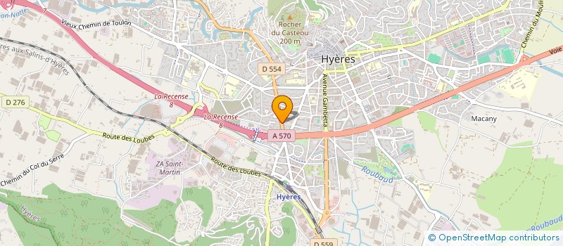 localisation de l'entreprise SCI HYG à HYERES