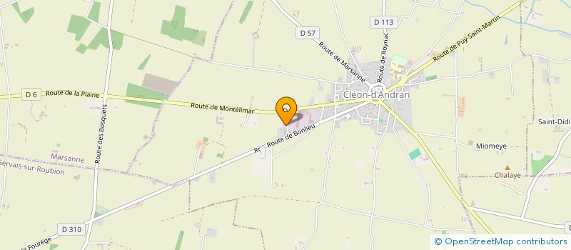 localisation de l'entreprise SCI HYGEE  CLEON D'ANDRAN