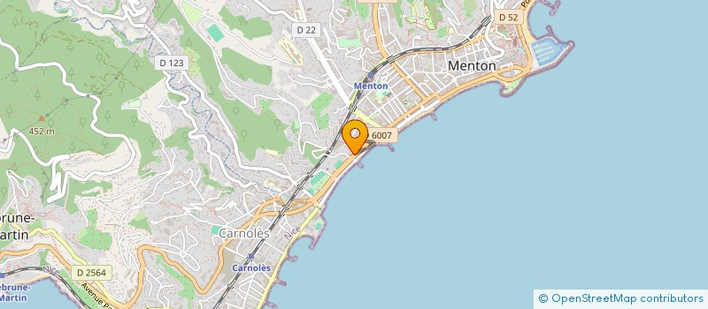 localisation de l'entreprise SCI HYGIE à MENTON