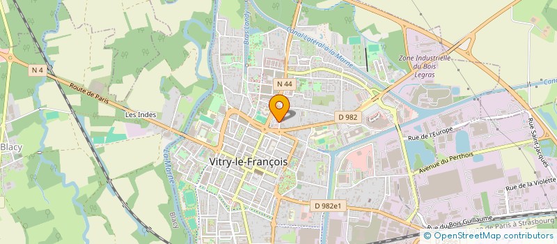 localisation de l'entreprise SCI HYGIE à VITRY-LE-FRANCOIS