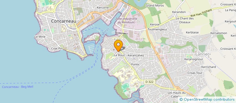 localisation de l'entreprise SCI HYGIE  CONCARNEAU