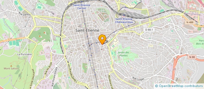 localisation de l'entreprise SCI HYGIE  SAINT-ETIENNE