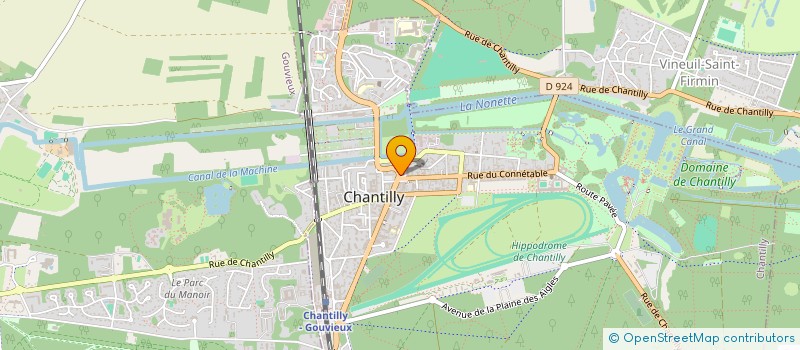 localisation de l'entreprise SCI HYGIE  CHANTILLY