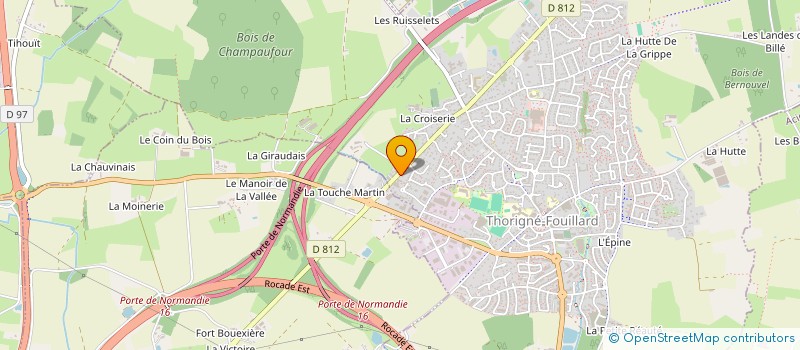 localisation de l'entreprise SCI HYGIENE VITALE  THORIGNE-FOUILLARD