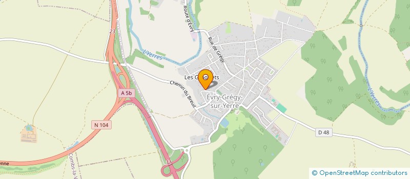 localisation de l'entreprise SCI HYMAGYN  EVRY-GREGY-SUR-YERRE