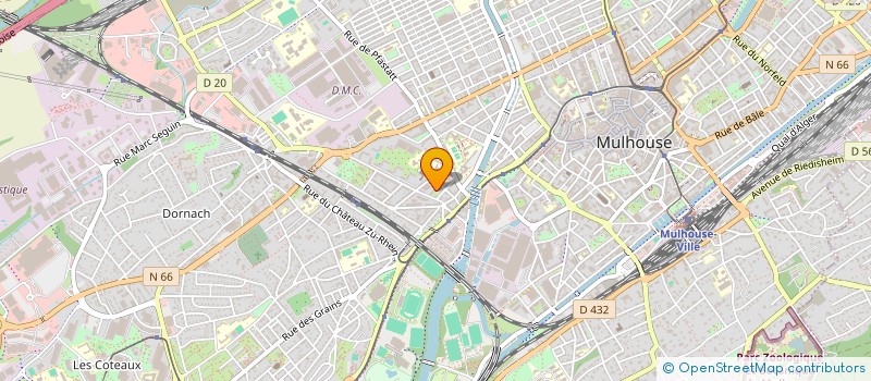 localisation de l'entreprise SCI HYMYSA  MULHOUSE