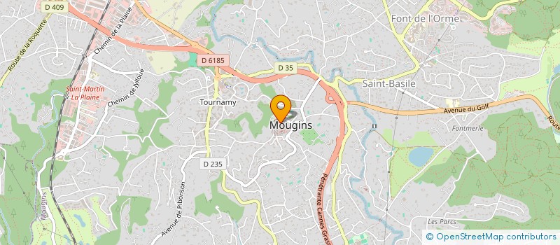 localisation de l'entreprise SCI HYOT CROVETTO BAUDART à MOUGINS