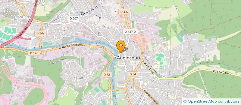 localisation de l'entreprise SCI HYPNOSIS  AUDINCOURT