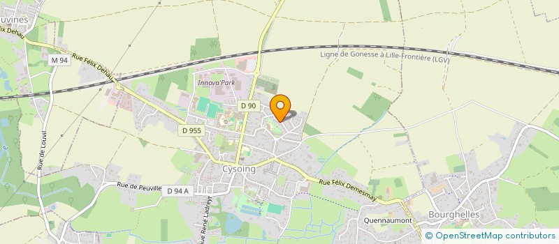 localisation de l'entreprise SCI HYPOKHAGNE  CYSOING