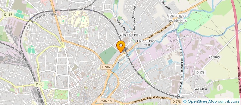 localisation de l'entreprise SCI HYPPOCRATE 58 à NEVERS