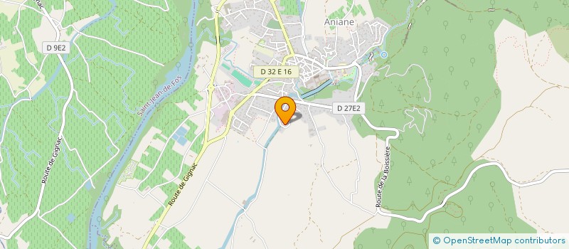 localisation de l'entreprise SCI HYSI  ANIANE