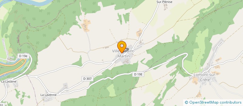 localisation de l'entreprise SCI HYSIMMO  VILLERS-SAINT-MARTIN